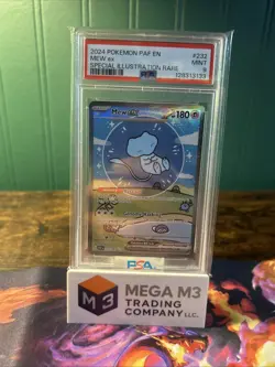 2024 Pokemon PAF en Mew EX Special Illustration Rare #232 PSA Mint 9 - Image 1