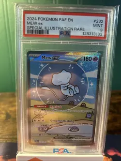 2024 Pokemon PAF en Mew EX Special Illustration Rare #232 PSA Mint 9 - Image 2
