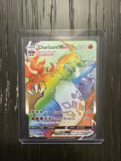 Pokemon TCG Charizard VMAX Rainbow Secret Rare 074/073 Champions Path - Image 1