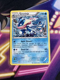 Greninja - XY162 - Black Star Holo Rare Promo - Pokemon Card - MP - Image 1
