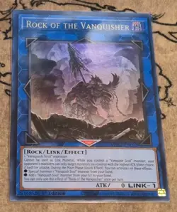 Yugioh Rock of the Vanquisher WISU-EN022 1st Edition Ultra Rare NM - Image 1