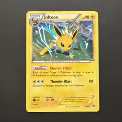 Pokemon Jolteon Holo Rare 26/98 XY Ancient Origins English 2015 TCG LP - Image 1