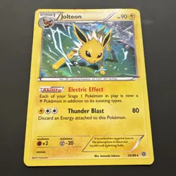 Pokemon Jolteon Holo Rare 26/98 XY Ancient Origins English 2015 TCG LP - Image 2