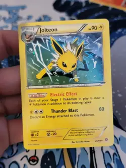 Pokemon Jolteon Holo Rare 26/98 XY Ancient Origins COSMOS HOLO PROMO 2015 NM-LP - Image 1