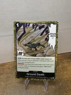 Ground Death (One Piece) Event - OP14-096 - Seven Warlords, Baroque Works - Image 1