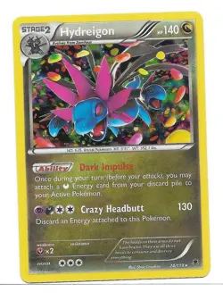 Hydreigon 74/119 XY - Phantom Forces Cosmo Holo Pokemon TCG - Image 1
