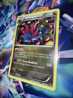 Pokemon Card Hydreigon 74/119 Cosmos Holo Rare XY Phantom Forces - Image 2
