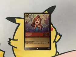Disney Lorcana TCG Roxanne Powerline Fan Cold Foil 113/204 Fabled Card - Image 1
