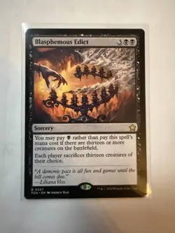 Magic the Gathering - Blasphemous Edict - Foundations - NM Regular - Image 1