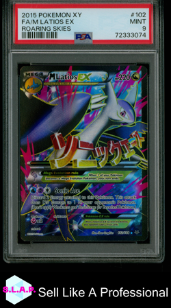FA/M LATIOS EX ROARING SKIES POKEMON XY ROARING SKIES 2015 102 PSA 9 - Image 1