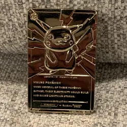 1999 BK 23K Gold Plated Pokemon Pikachu Trading Card - Image 2