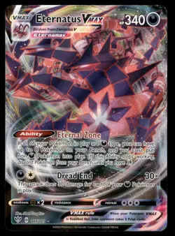 Pokemon Cards Eternatus VMAX 117/189 Darkness Ablaze Holo Rare VMAX NM - Image 1