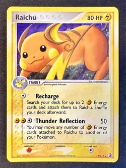 Raichu 12/112 2004 EX FireRed & LeafGreen Pokemon Card TCG Holo Rare - Lp/Mp - Image 1