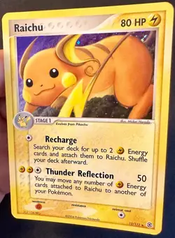 Raichu 12/112 2004 EX FireRed & LeafGreen Pokemon Card TCG Holo Rare - Lp/Mp - Image 2
