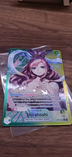 One Piece Cards - OP-11 - Shirahoshi (ALT Art) #022 Leader TCG English - NM - Image 4