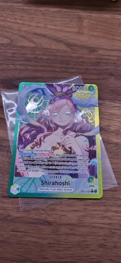 One Piece Cards - OP-11 - Shirahoshi (ALT Art) #022 Leader TCG English - NM - Image 5