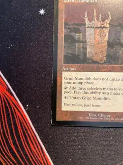 MTG Grim Monolith - Urza's Legacy Regular Rare HP - Image 2