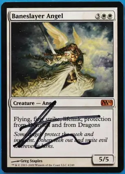 Baneslayer Angel Magic 2010 / M10 NM Mythic Rare SIGNED CARD (504705) ABUGames - Image 1
