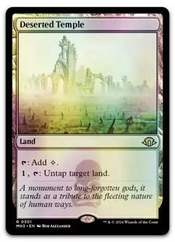Deserted Temple #301 (Foil) (NM) Modern Horizons 3 MH3 Magic MTG - Image 1