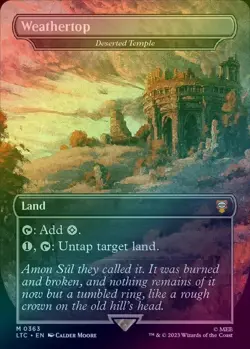 MTG Weathertop (Deserted Temple) FOIL - Lord of The Rings LTC 363 - Near Mint - Image 1