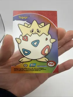 2000 Topps Pokemon TV Animation Togepi Clear #PC8 Blue Label - Image 2