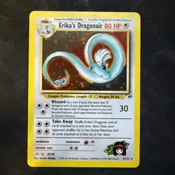 Pokemon Card Erika's Dragonair 4/132 Holo Rare Gym Heroes - Image 1