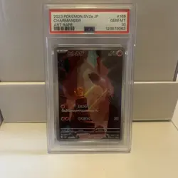 2023 Pokemon TCG SV2a JP Charmander Art Rare 168/165 PSA 10 Gem Mint - Image 1