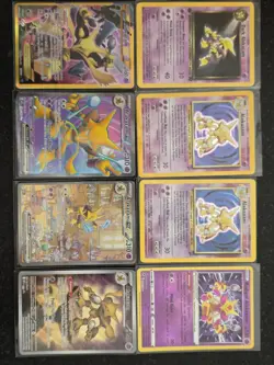 Pokemon TCG My Collection Of Alakazam 8 Single Cards Ready To Let Go. - Image 1