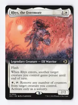 Rhys, the Evermore (Extended Art) 0354 (R) MTG Lorwyn Eclipsed (ECL) - Image 1