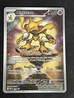 MEP 009 Alakazam Promo Full Art Mega Evolutions Base - Near Mint Pokemon TCG - Image 1