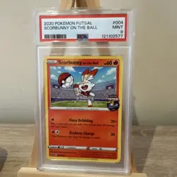 PSA 9 Pikachu/Scorbunny/Sobble on the Ball Promo Futsal 2020 Pokemon 3 slabs - Image 3
