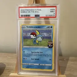 PSA 9 Pikachu/Scorbunny/Sobble on the Ball Promo Futsal 2020 Pokemon 3 slabs - Image 4