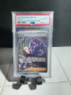2023 POKEMON OBF EN-OBSIDIAN FLAMES SPECIAL ILLUSTRATION RARE #226 GEETA PSA 10 - Image 4