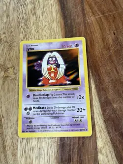 Jynx 031/102 Base Set (Shadowless) Regular Unlimited Pokemon WOTC LP/MP - Image 1