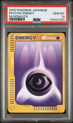 2002 POKEMON JPN MCDONALD'S PSYCHIC ENERGY PSA 10 - Image 1