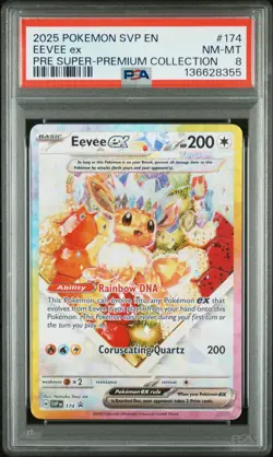 2025 Pokemon Eevee EX Black Star Promo 174 Prismatic Evolutions - Image 1