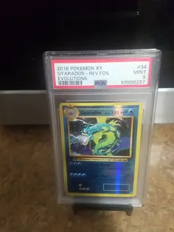 2016 Pokemon Xy Gyarados Rev Foil Evolutions Psa 9 - Image 1