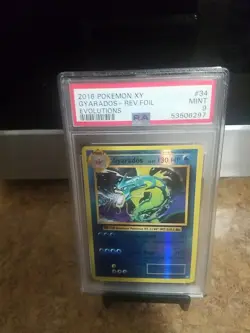 2016 Pokemon Xy Gyarados Rev Foil Evolutions Psa 9 - Image 2