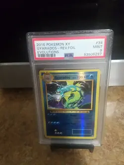 2016 Pokemon Xy Gyarados Rev Foil Evolutions Psa 9 - Image 3