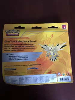 Pokemon Legendary Birds Blister Pack with 3 Booster Packs and a Pin - Zapdos XY - Image 5