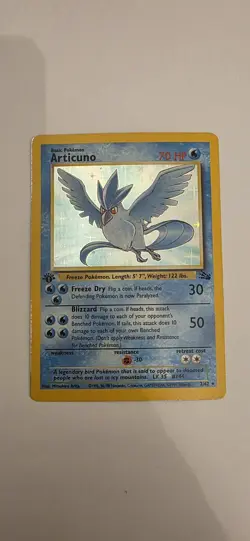 1999 Pokemon Card Articuno 2/62 1st Edition Fossil Unlimited Holo Rare Wizard - Image 1