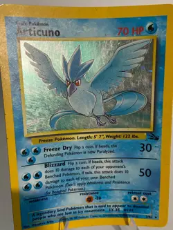 Articuno - 2/62 - Holo Rare - Unlimited Edition Pokemon Fossil HP - Image 5