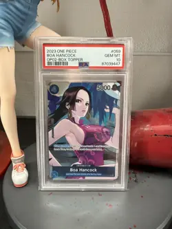 2023 ONE PIECE OP02-PARAMOUNT WAR BOX TOPPER #059 BOA HANCOCK PSA 10 - Image 1