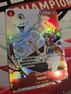 One Piece Gift Collection 2023 Nami OP01-016 Alternate Alt Art Promo LP - Image 1