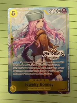 Jewelry Bonney P-085 Promo Regionals Textured Chase One Piece Card English OPTCG - Image 1
