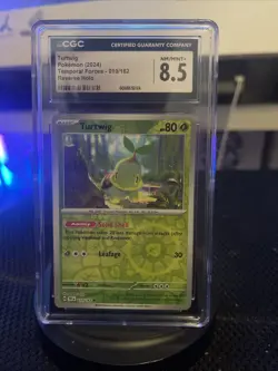Turtwig 010/162 SV05: Temporal Forces Reverse Holo Pokemon Card NM - Image 1