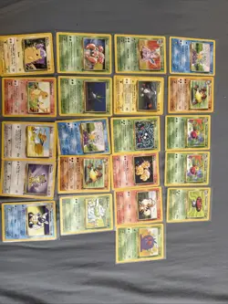 Pokemon WOTC 21 Cards Lot Vintage Collection Base Set / Jungle LP/MP Starters - Image 1