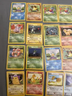 Pokemon WOTC 21 Cards Lot Vintage Collection Base Set / Jungle LP/MP Starters - Image 2