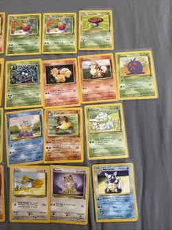 Pokemon WOTC 21 Cards Lot Vintage Collection Base Set / Jungle LP/MP Starters - Image 3