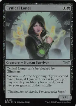 Cynical Loner - FOIL - U Duskmourn: House of Horror 89 - MTG - Image 1